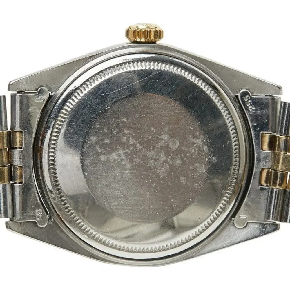 Rolex Datejust Automatic Stainless Steel 18K Yellow Gold Watch Silver